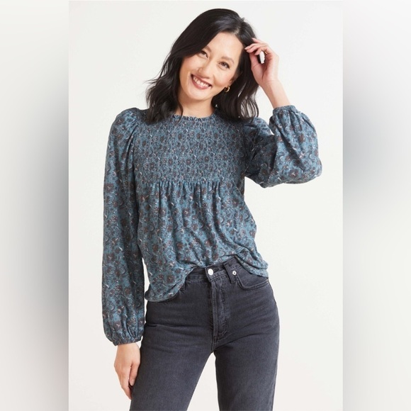 Nation LTD Marion Babydoll Top in Wild Heart Size XS - Picture 1 of 10